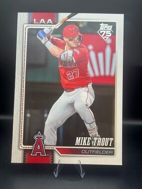 2026 Topps Flagship Mike Trout #OTC-4 Oversized Card LA Angels Exclusive